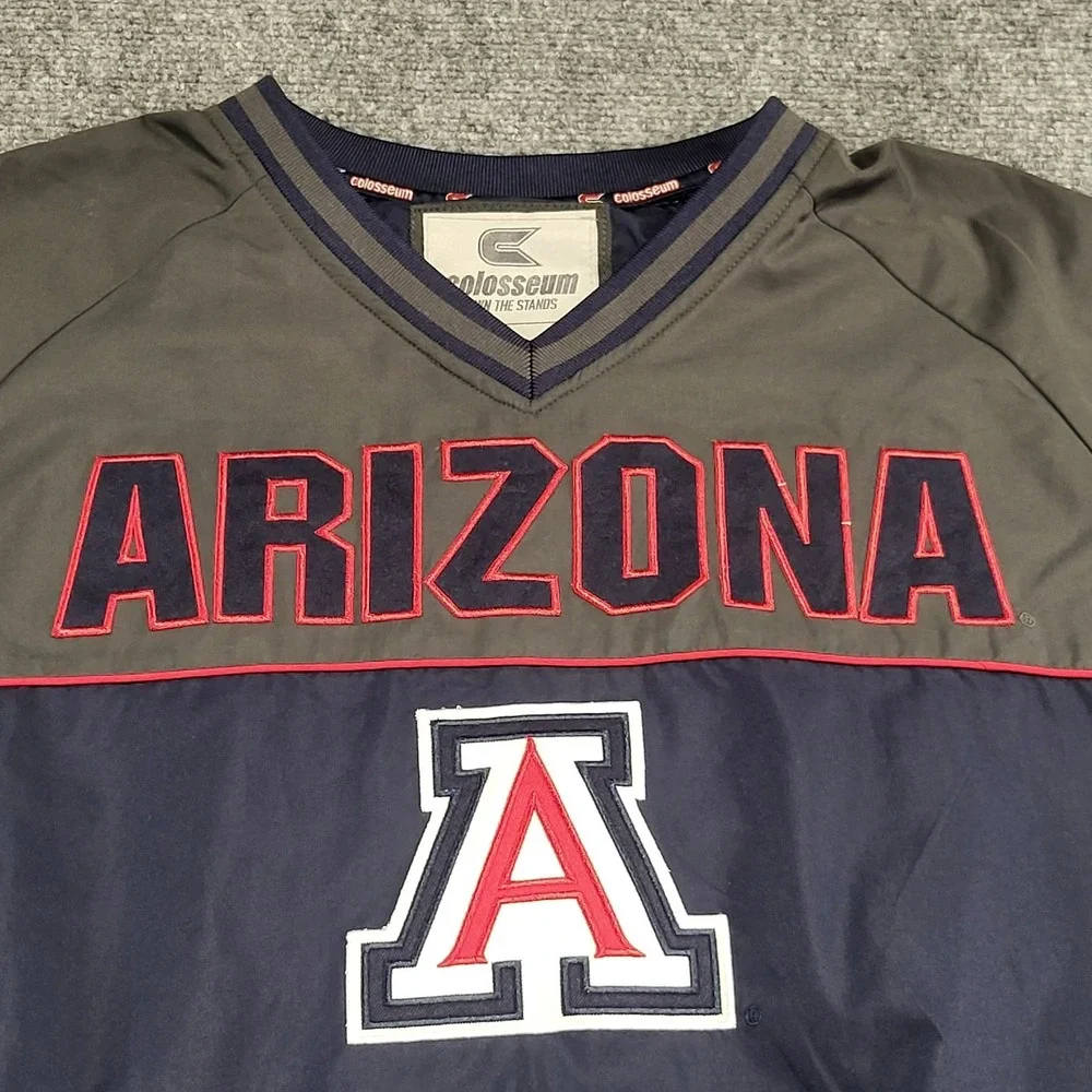 Arizona Wildcats Colosseum Athletics Windbreaker Pullover Jacket Men's Size XL